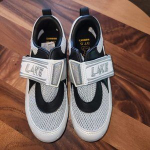 Lake CX110 TRI Shoe Women's 6.5 White-Black-Silver